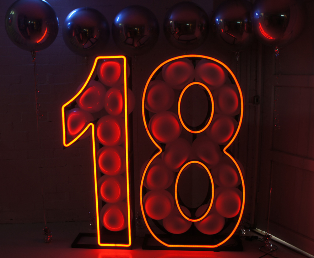 Epic Party Hire Neon LED Numbers